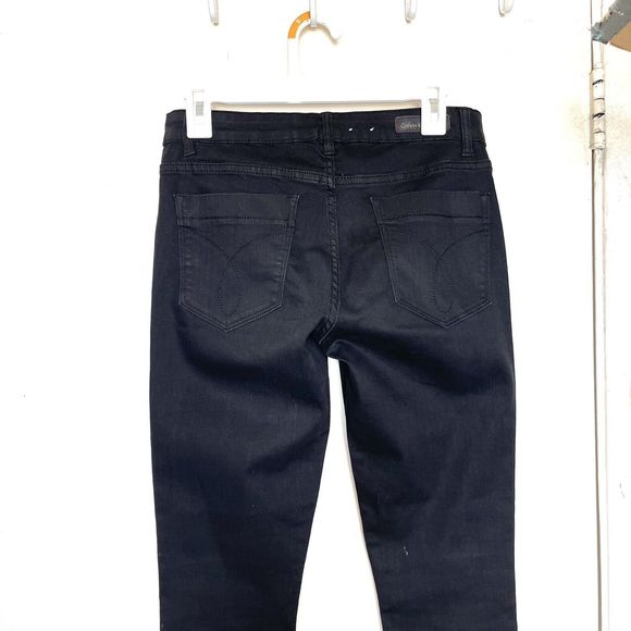 Calvin Klein Jeans Womens Pants Size 29 Size 8 Black Leggings Stretch Mid Rise - Picture 4 of 14